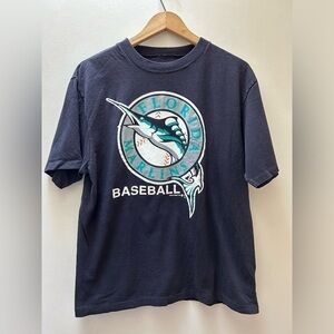 Vintage 90s Florida Marlins Logo Graphic Tee